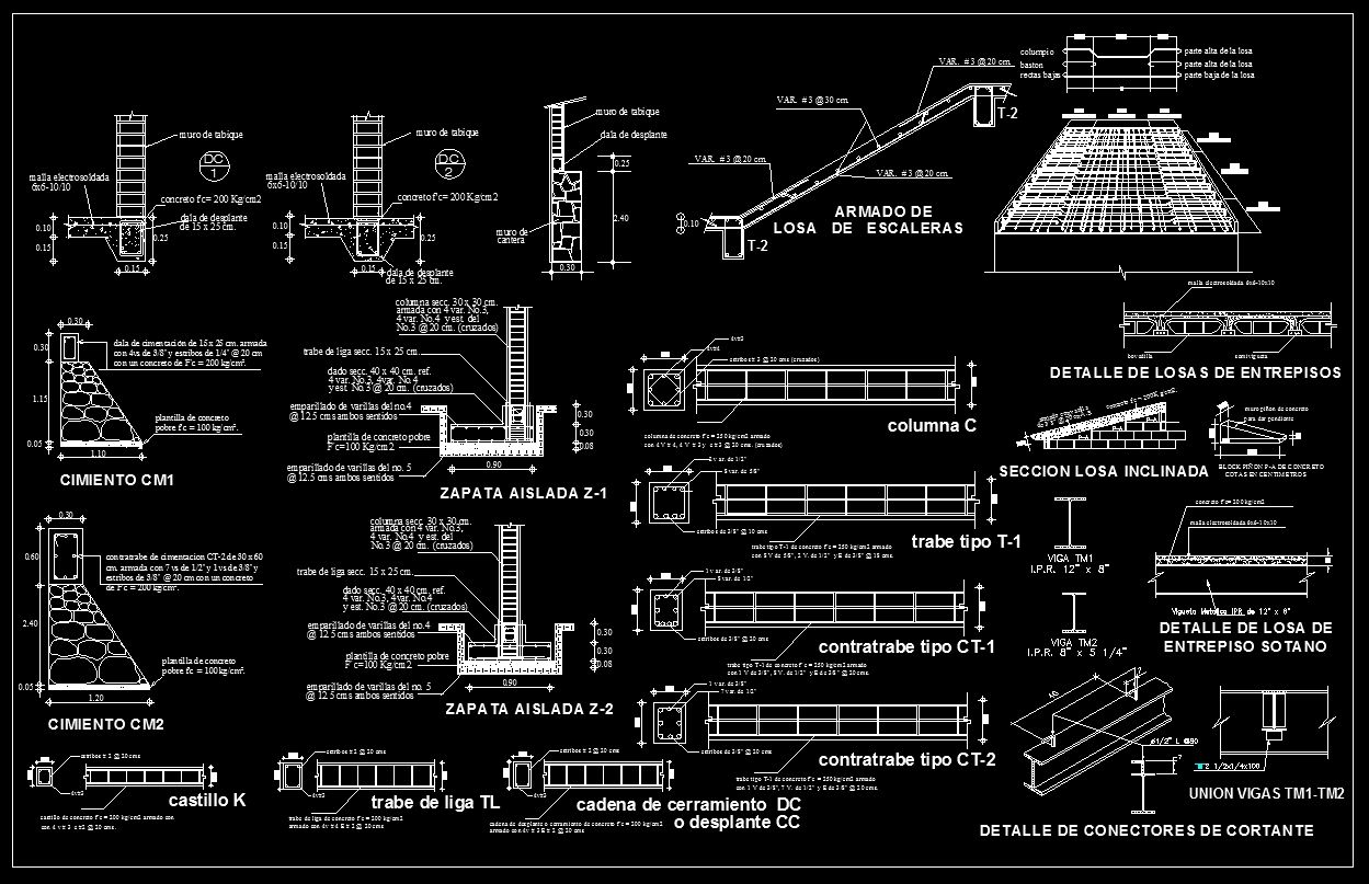 structural steel autocad details free